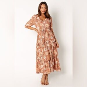 Petal & Pup Dusty Rose Floral Maxi Dress